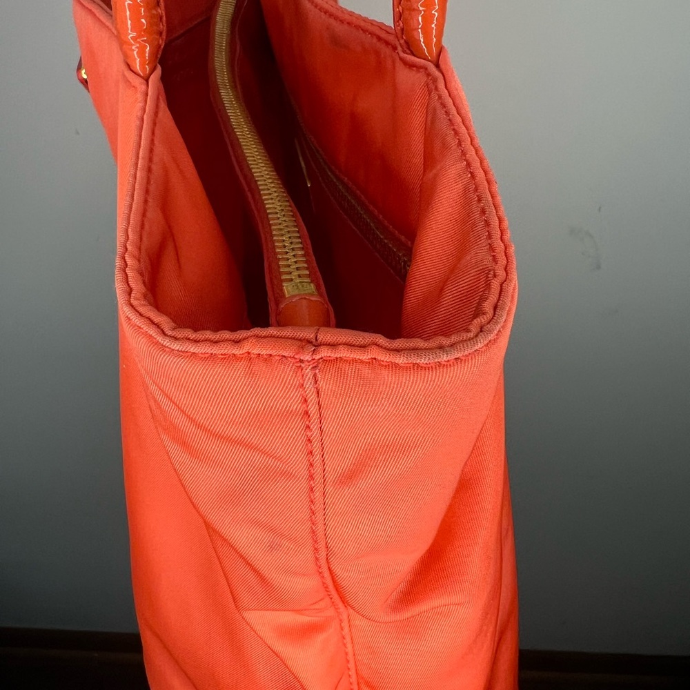 Prada Orange Nylon Tessuto City Tote - Picture 14 of 16